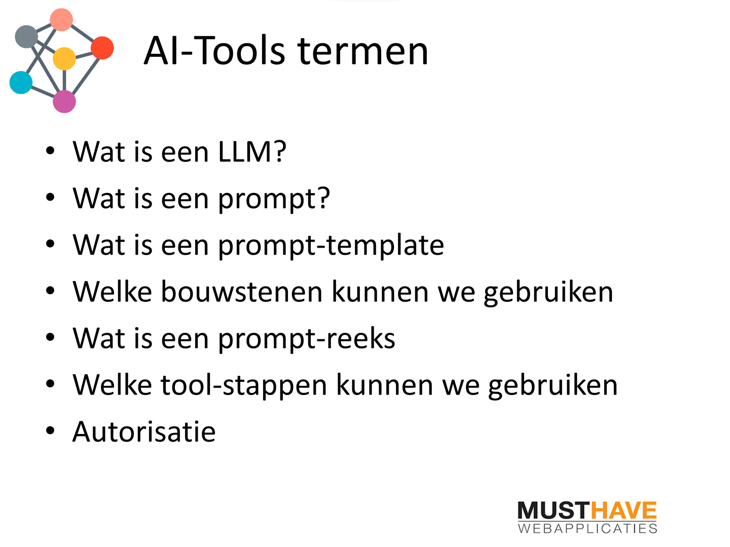 ai tools termen