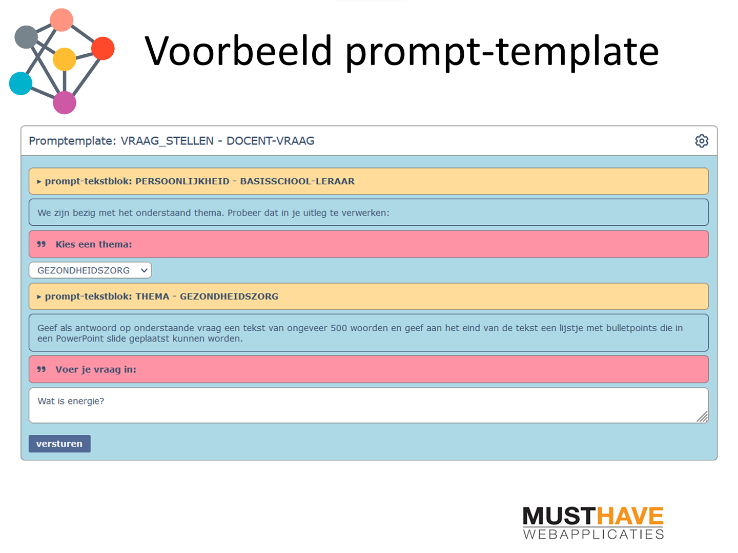 voorbeeld prompt-template